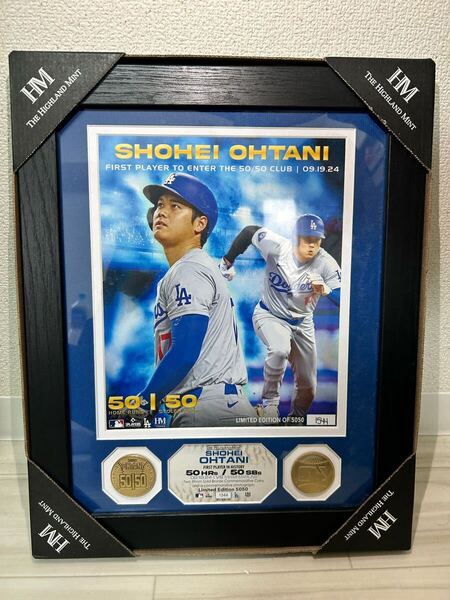 【5050限定】大谷翔平・MLB50-50記念・ダブルコインフォトミント・未使用