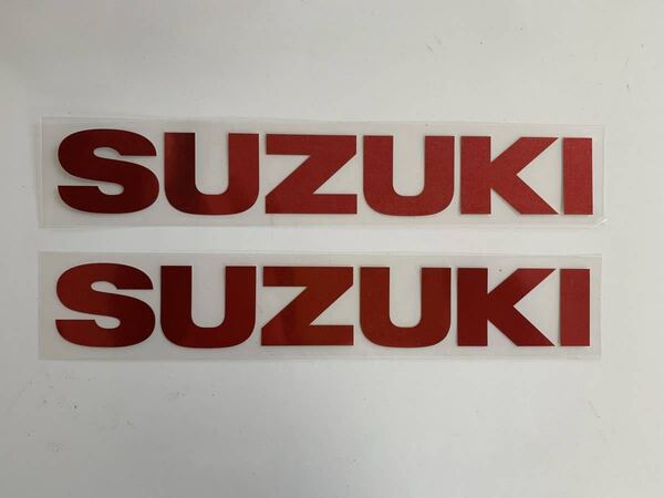 スズキ タンク エンブレム GSX1100S 刀 ファイナルエディション クロームレッド 2枚セット 送料込みです。