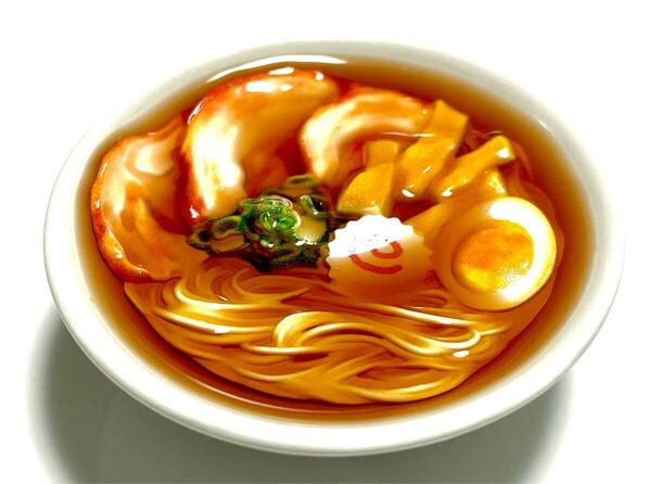 /// 新品 食品サンプル ラーメン マグネット チャーシューメン 日本食 中華 醤油