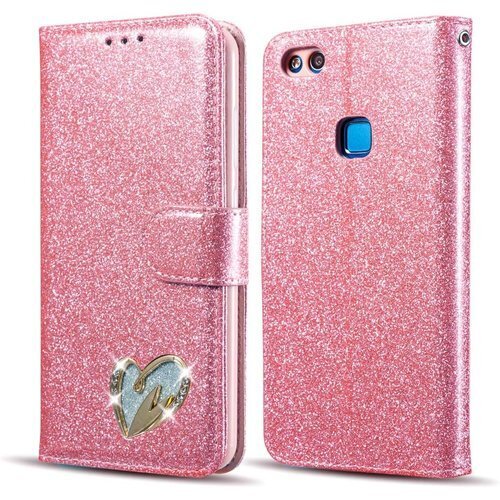 Huawei P30 pro ケース 手帳型 case ケース 全面保護 きらきら 全機種 充電対応 - ピンク 14
