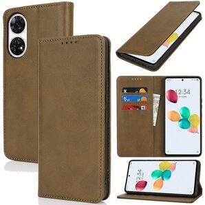 Anshin Family A303ZT ケース 手帳 カードスロット、キックスタンド レザー ダークグリーン 934