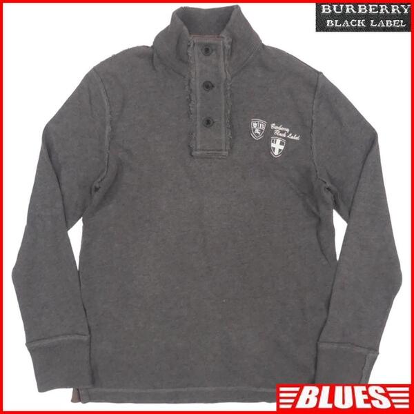 即決★BURBERRY BLACK LABEL★メンズM 廃版 Tシャツ バーバリーブラックレーベル 2黒 三陽商会 カットソー 長袖