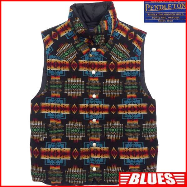 即決★PENDLETON★メンズ M ダウンジャケット ペンドルトン ネイティブ柄 アウトドア ダウンコート 登山 キャンプ