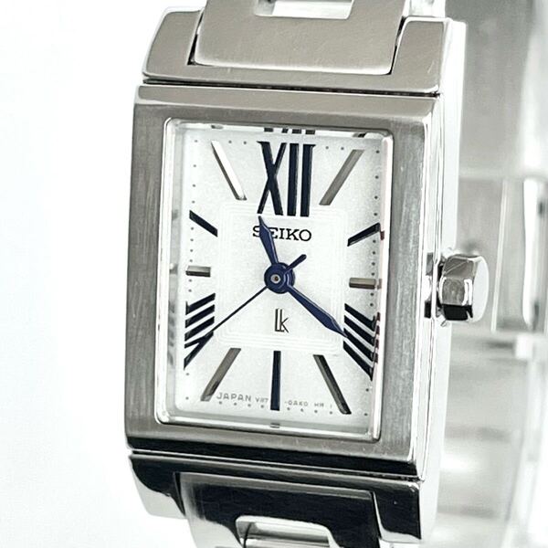 【稼働】磨き済み セイコー SEIKO ルキア LUKIA レディース 腕時計 ソーラー 美品 白文字盤 s1913
