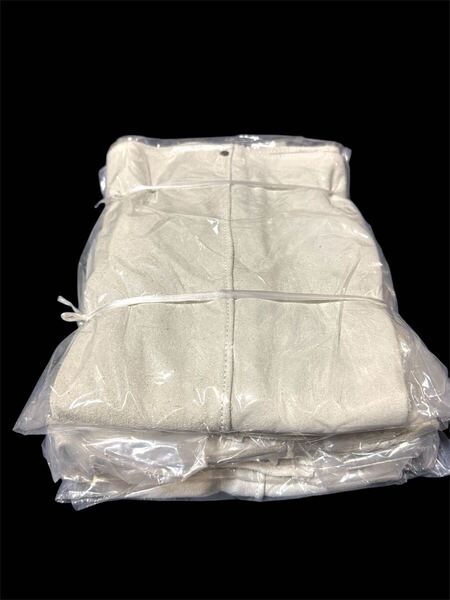 5双セット送料込6000円◆溶接工落札者さま限定◆牛床革腕カバー (5双) 皮製腕抜き 長さ57cm×横幅20cm 布製紐付 溶接 鉄工所 溶鉱炉 鋳造