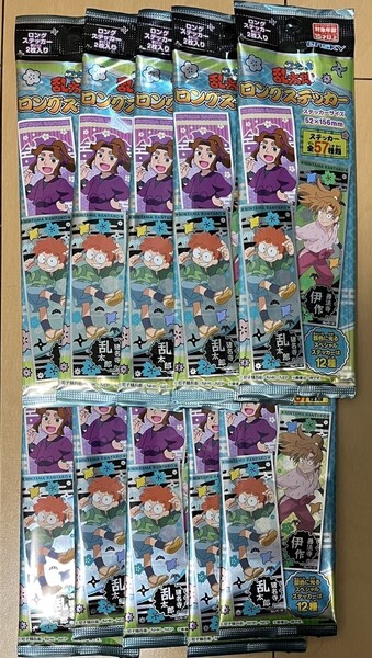 【未開封 10パック】 忍たま乱太郎 ロングステッカー 忍たま カード 10袋 20枚