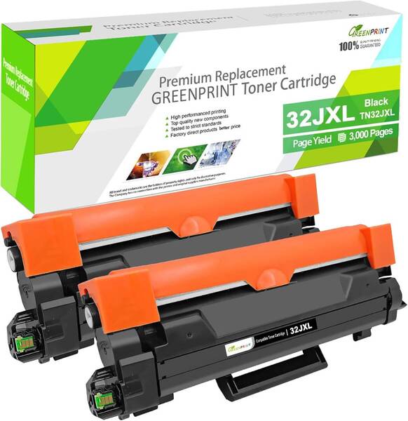互換トナーカートリッジ 32JXL TN32JXL TN-32JXL 2本 黒 大容量 約3000ページ 対応機種 Brother ブラザー プリンタ MFC-L2880DW MFC-L2860D