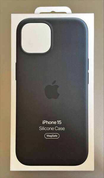 Apple 純正 MagSafe対応iPhone 15 シリコーンケース - MT0J3FE/A ブラック 未使用未開封品