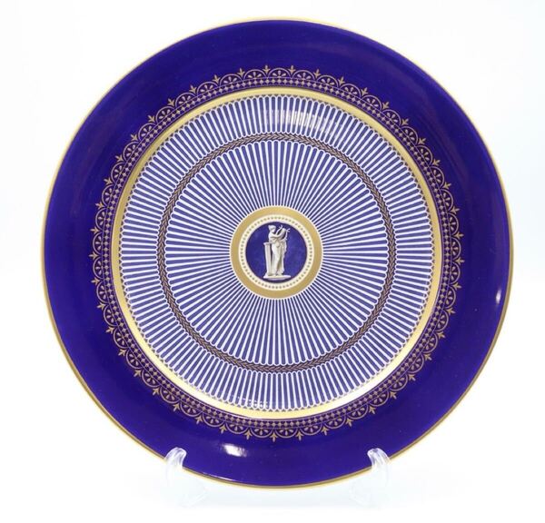 ウェッジウッド WEDGWOOD アンセミオンブルー ANTHEMION BLUE プレート 大皿 30.5cm