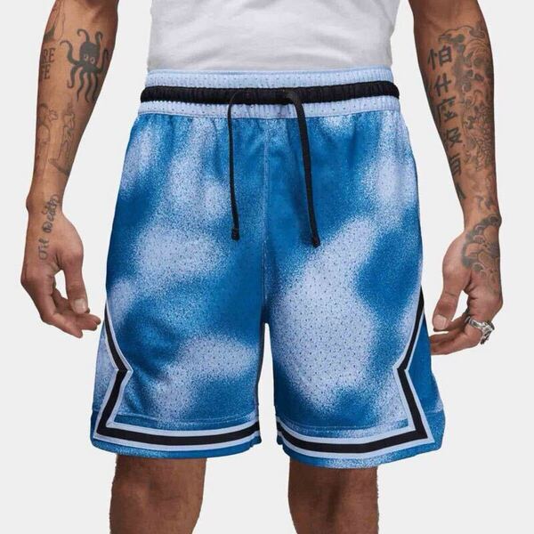 新品 US XL サイズ ナイキ エアジョーダン ダイヤモンド AOP ショーツ バスパン ショートパンツ メッシュ JORDAN DRI-FIT 日本 2XL相当