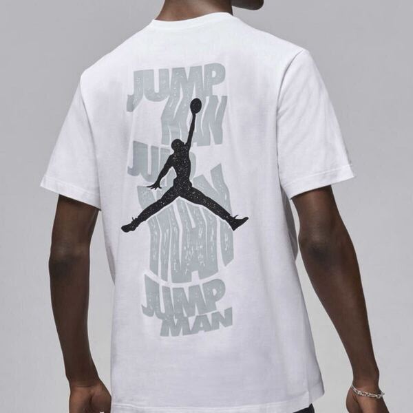 新品 US XL ジョーダン Tシャツ スタック クルー S/S 半袖 ナイキ NIKE JORDAN ジャンプマン ショートスリーブ 白 ホワイト