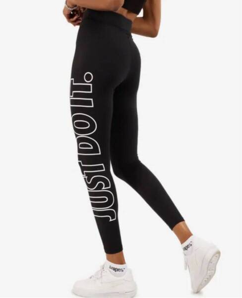 S 新品 ナイキNIKE JDI パンツ ウィメンズ クラシック グラフィック ハイウエスト レギンス スパッツ 黒 タイツ JUST DO IT