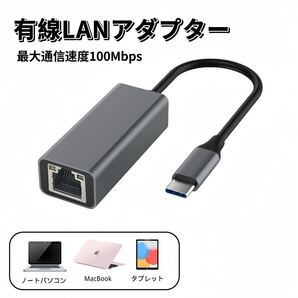 Type-C LANアダプタ 有線接続 USB C LAN変換アダプター 有線LANアダプター USB イーサネットアダプタ LAN