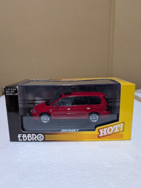 1/43 絶版エブロ EBBRO エブロ Honda ODYSSEY Absolute RA8 ホンダ オデッセイ アブソルート (ミラノレッド) HOT!