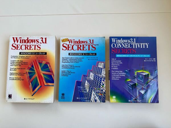 Windows3.1 SECRETS(シークレット)/MORE Windows3.1 SECRETS/Windows3.1 CONNECTIVITY SECRETS 3冊まとめて