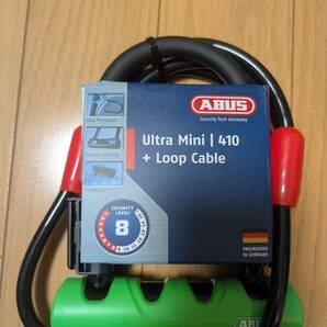 新品未使用★ABUS Ultra Mini 410 + Loop Cable セキュリティロック