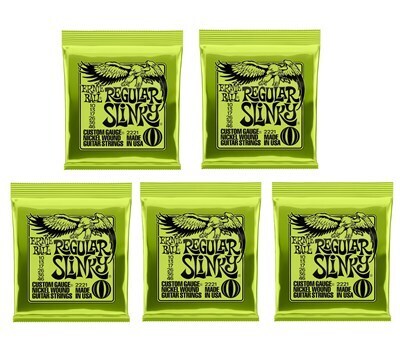 【5個】ERNIE BALL 2221 エレキ弦 REGULAR SLINKY