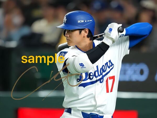 【送料込み】大谷翔平 高画質 サイン フォト 写真 MLB 東京ドーム開幕戦 2025 L.A.ドジャース