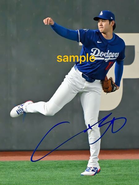 【送料込み】大谷翔平 高画質 サイン フォト 写真 MLB 東京ドーム開幕戦 2025 L.A.ドジャース