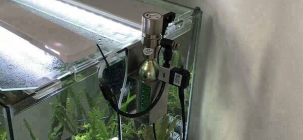 水槽外掛け用 CO2ボンベスタンド ステンレス製 アクアリウム 水草