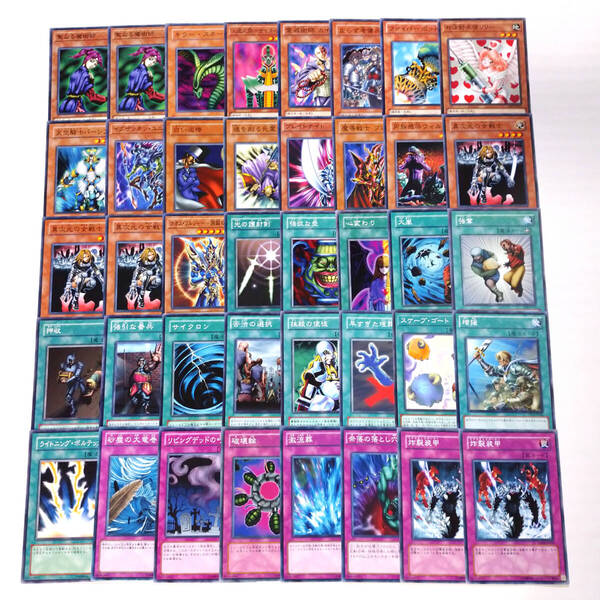遊戯王 04環境デッキ 40枚まとめ売り 東大テンプレもどき お注射天使リリー 開闢の使者 心変わり 光の護封剣 強欲な壺 大嵐 激流葬 ほか