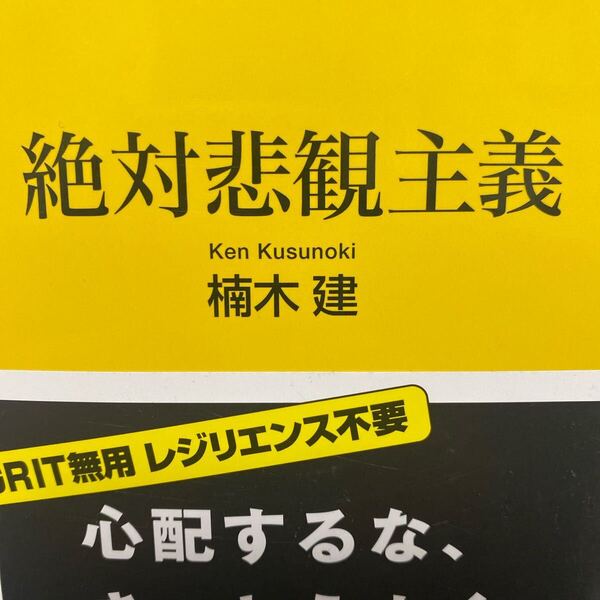 絶対悲観主義 (講談社+α新書 854-1C) 楠木建/〔著〕