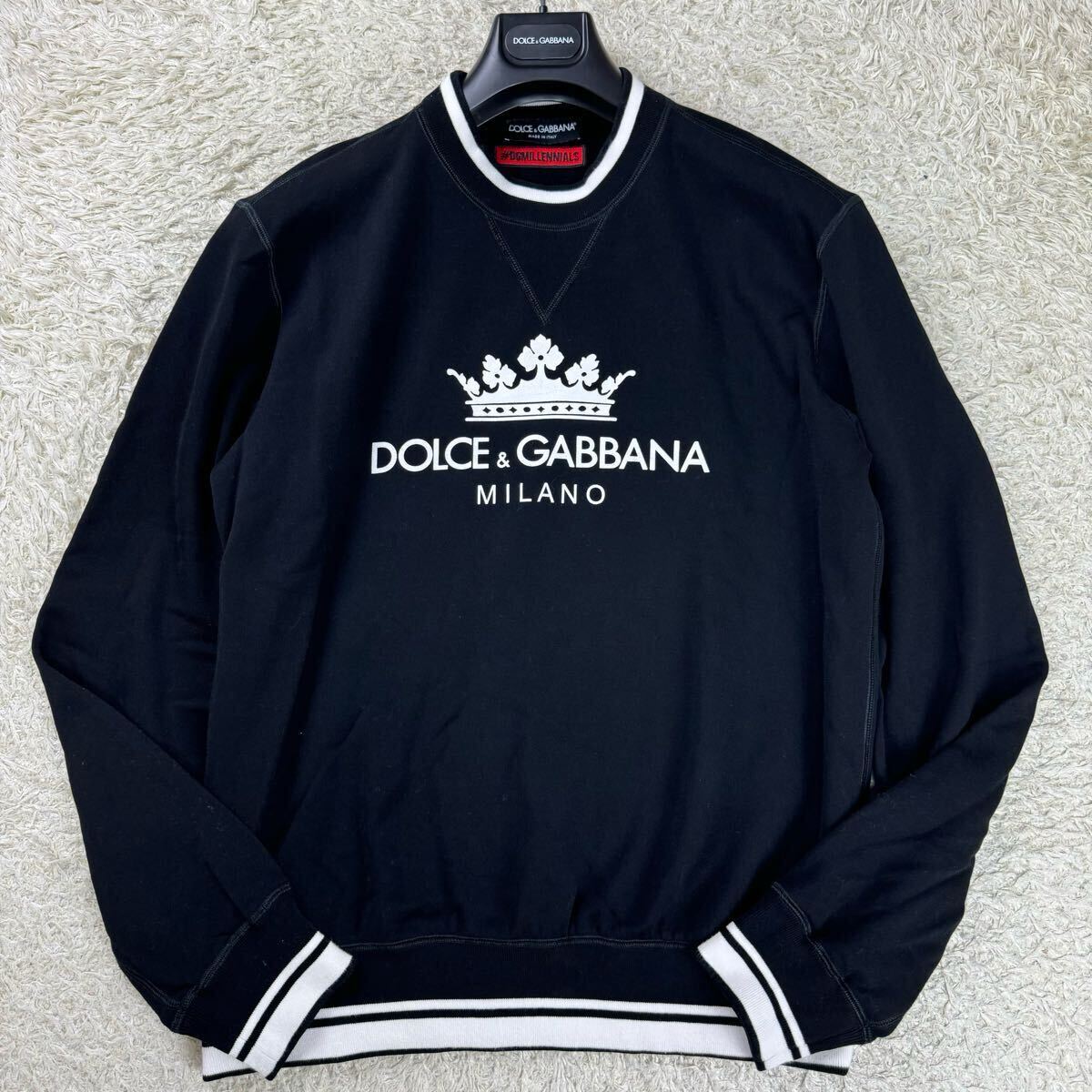【Dolce&Gabbana】プルオーバー DGロゴ クルーネック 黒 赤 Yahoo!オークション -「(ドルチェ&ガッバーナ dolce