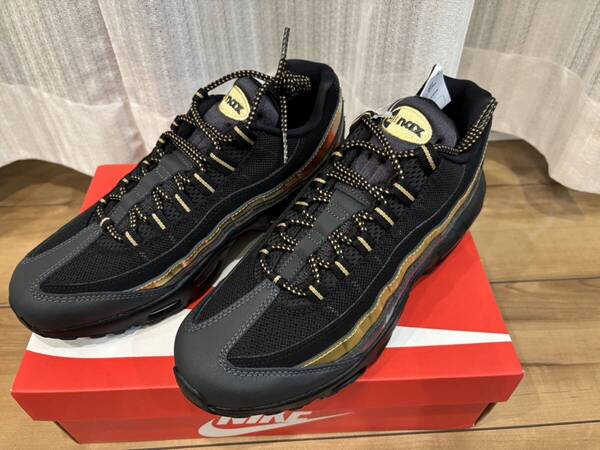 AIR MAX 95 PREMIUM "METALLIC GOLD 538416-007 (ブラック/ブラック/メタリックゴールド/アンスラサイト)27cm エアマックス95 黒 金