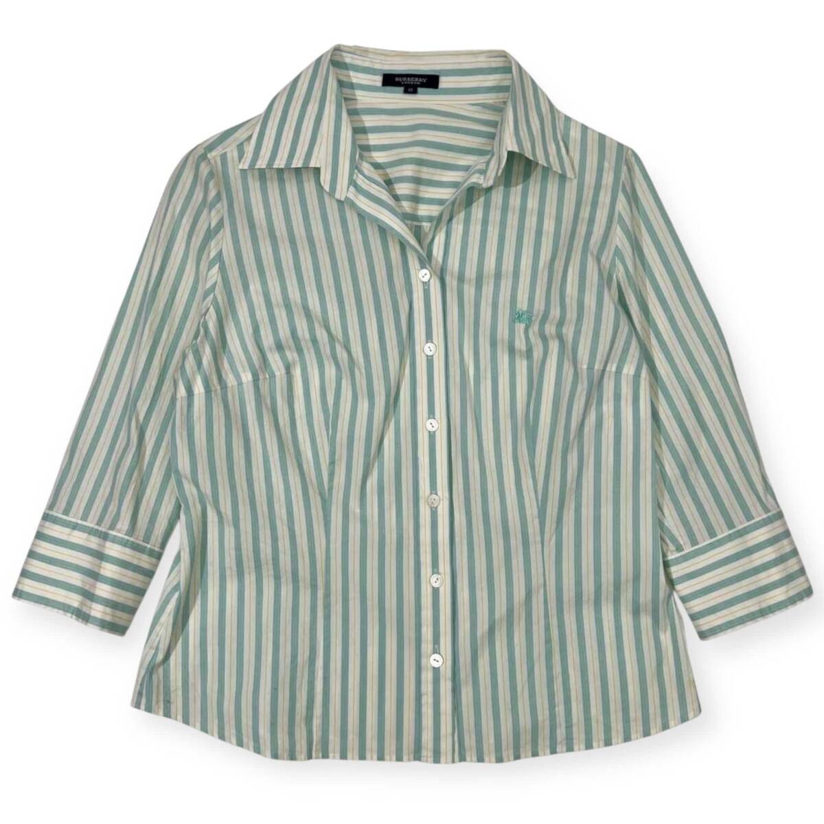 バーバリーロンドンブラウス40未使用近美品 ベージュ ホース