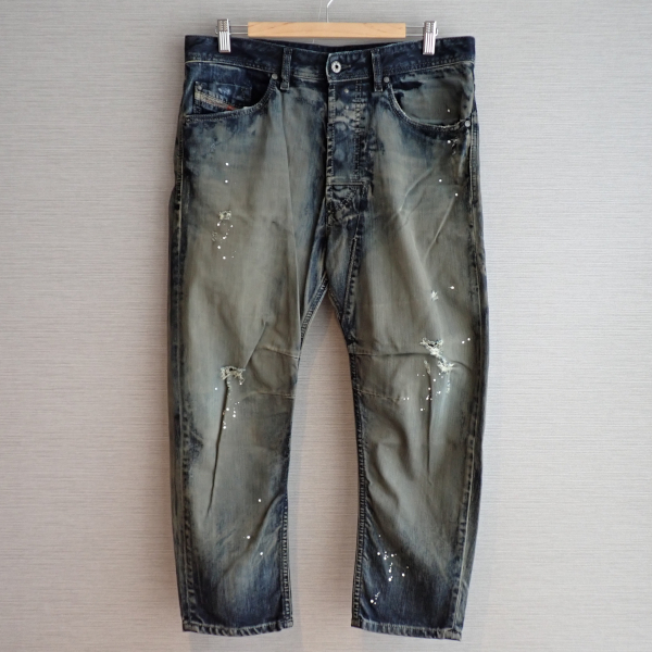 DIESEL デニムパンツ ダメージ加工 32サイズ 立体加工 NARROT L
