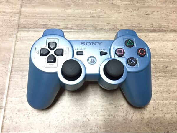 ★動作良品即決★分解清掃済み★PS3 SONY純正品 コントローラー デュアルショック3 キャンディブルー