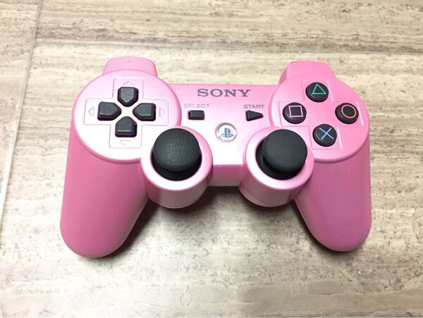 ★ほぼ未使用品即決★分解清掃済み★PS3 SONY純正品 コントローラー デュアルショック3 キャンディピンク