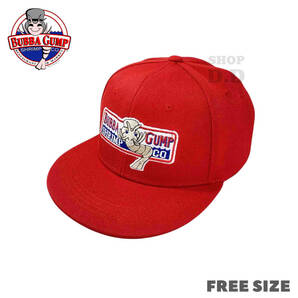 【新品・未使用】フォレストガンプ Forrest Gump ババ・ガンプ シュリンプ BUBBA GUMP SHRIMP キャップ 帽子 ( レッド ) ☆送料無料☆