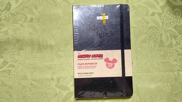 417-9 限定 廃番 モレスキン ミッキーマウス ノートブック ラージ(21×13㎝)無地 2013 Disney×MOLESKINE MICKEY MOUSE PLAIN NOTEBOOK