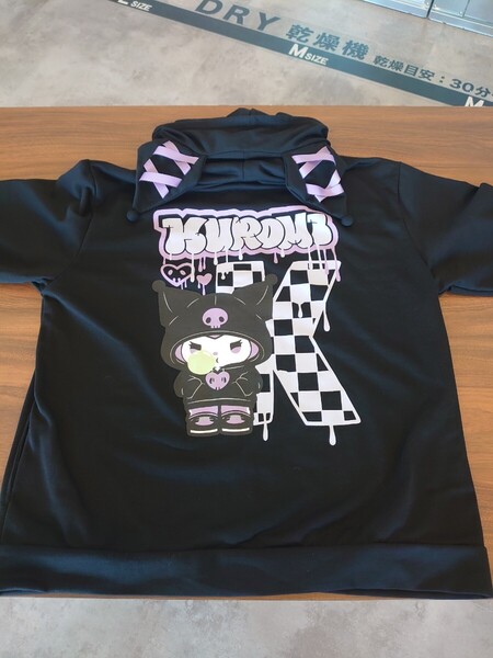5L クロミ パーカー 黒 オーバーサイズ 大きいサイズ