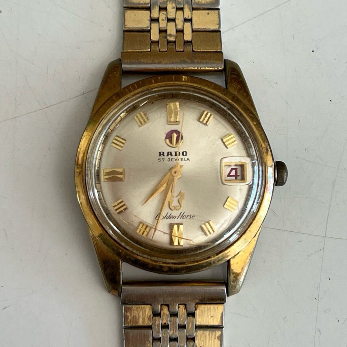 ラドー ゴールデンホース 57石 Ref.11674 金メッキ Cal.AS1789