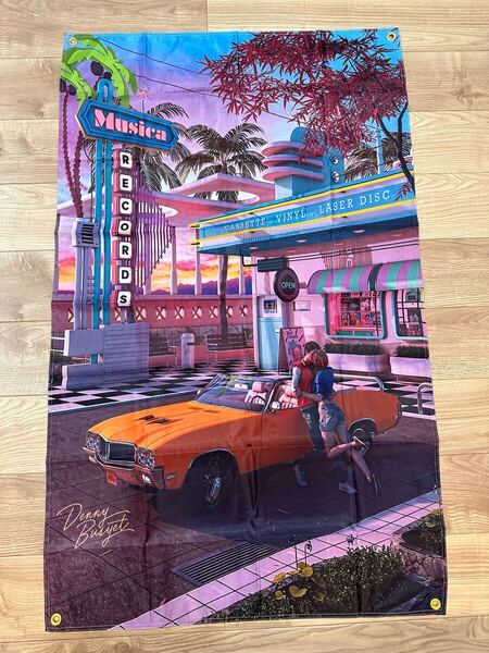 送料無料 150x90 特大フラッグ ガレージ装飾 お部屋の装飾 バナー 旗 アメリカン ポスター タペストリー 美女 おしゃれ 雑貨 インテリア
