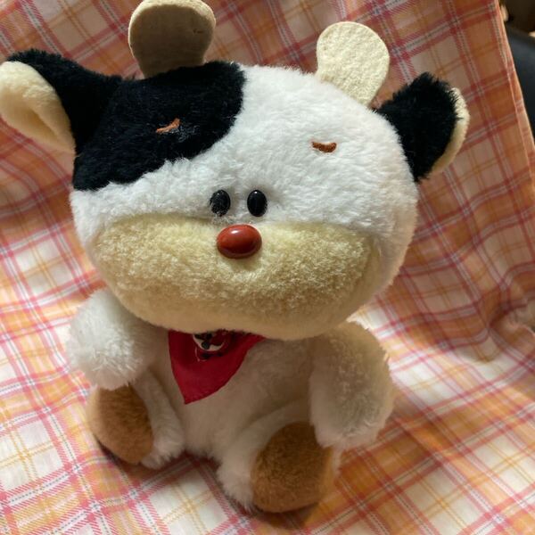 オオイケ 牛 ぬいぐるみ モーモー オルゴール 昭和レトロ 昭和 レトロ 当時物