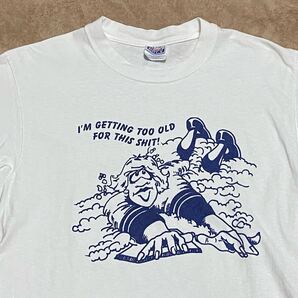 90's Hanes i'm getting too old for this shit ヘッドスライディング プリントTシャツ Mサイズ ビンテージ古着 ヘインズ vintage 90年代
