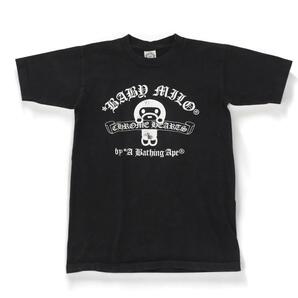 CHROME HEARTS クロムハーツ×A BATHING APE アベイシングエイプ BABY MILO ベイビーマイロ 半袖Tシャツ S〜M SEES鑑定済み コラボ