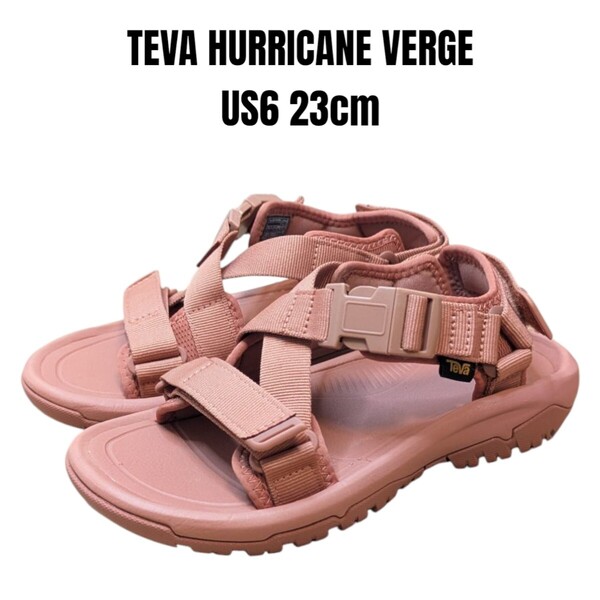 美品 TEVA HURRICANE VERGE テバ ハリケーン 23cm ピンク スポーツサンダル レディースサンダル
