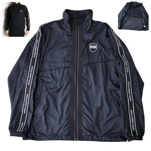 【美品】大人気 スウィートイヤーズ SY32 by SWEET YEARS ナイロンジャケット L ナイロントラックジャケット 黒 ロゴ入りサイドテープ仕様