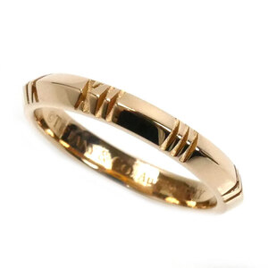 TIFFANY&Co. Tiffany K18PG розовое золото Atlas X Crows do narrow кольцо * кольцо 11.5 номер 3.4g женский б/у