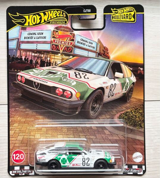送料無料 即決 ★ ホットウィール ブールバード ★ アルファロメオ GTV6 3.0 ★ ミニカー プレミアム Hot Wheels アルファ・ロメオ
