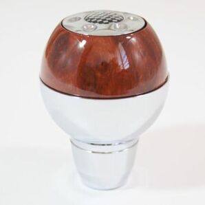 送料込 取り付け例あり ウッド調は限定色 汎用 ATシフトノブ プッシュ式type3 MT車風に変身 木目 シフトレバー オートマ オートマチック