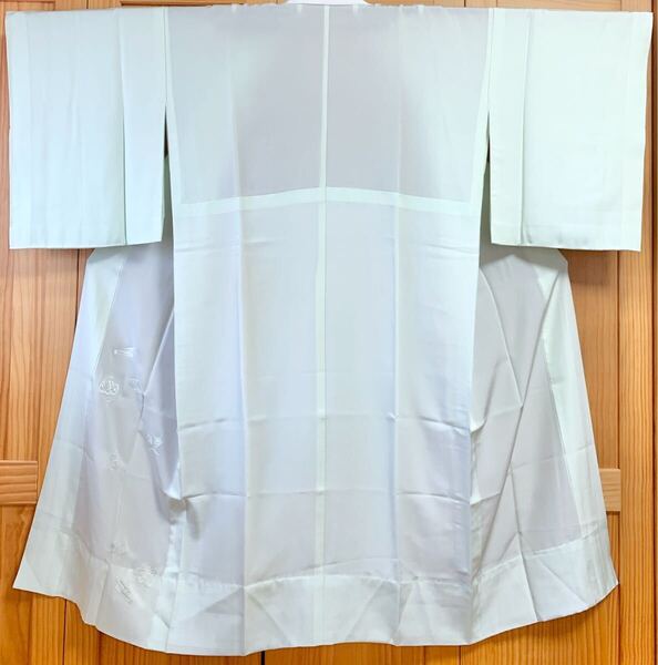 長襦袢 正絹 ちりめん 新古品 単衣 袖無双 セミフォーマル yzk400