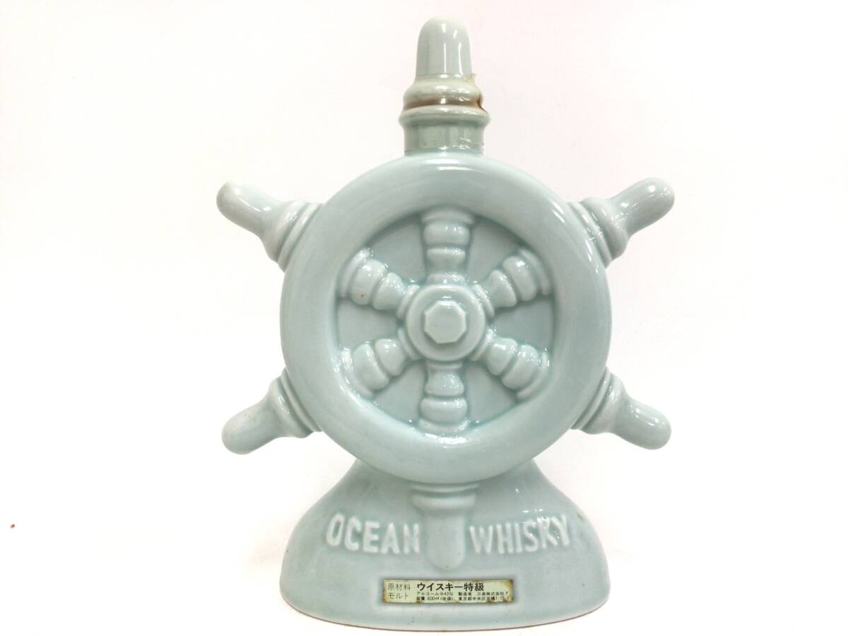 三楽 オーシャン ウイスキー OCEAN WHISKY 特級 船舵 陶器ボトル 三楽 オーシャン ウイスキー OCEAN WHISKY 特級 船舵 陶器ボトル
