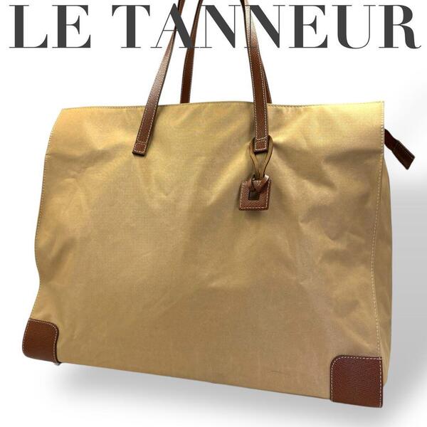 LE TANNEUR ルタヌア トートバッグ ハンドバッグ キャメル レザー
