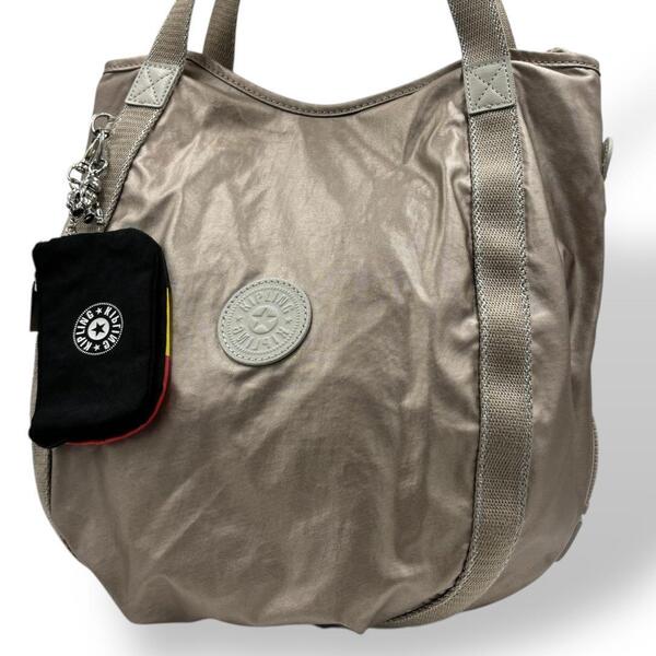 美品 KIPLING キプリング トートバッグ ナイロン ゴリラ