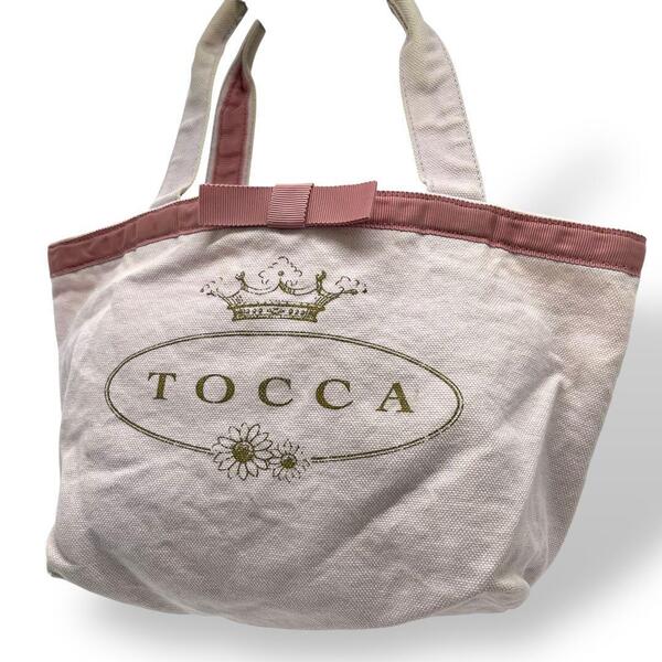TOCCA トッカ ミニトートバッグ ピンク キャンバス生地